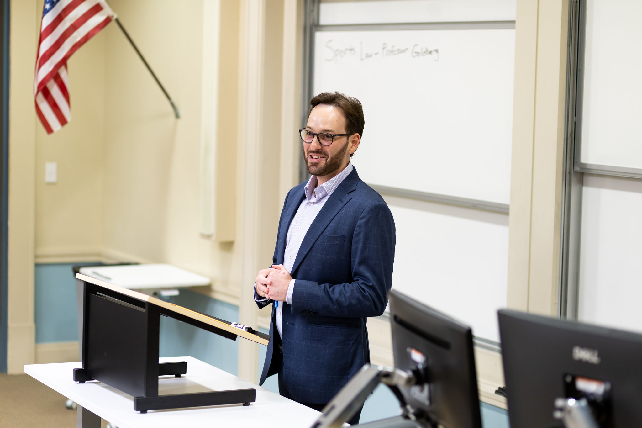 Joshua Goldberg teaching Sports Law and NIL at FIU